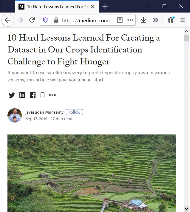 10 Hard Lessons Learned For Creating a Dataset in Our Crops Identification Challenge to Fight Hunger